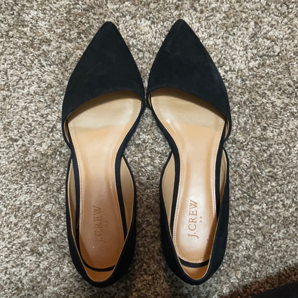 JCrew Black D’orsay flats